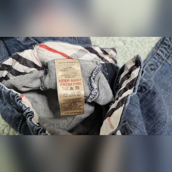 Authentic BURBERRY CHILDREN 6M denim - Picture 3 of 5